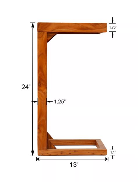 Positano Tiles & Teak C-Table