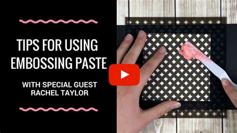 Image result for Embossing Paste Tutorial
