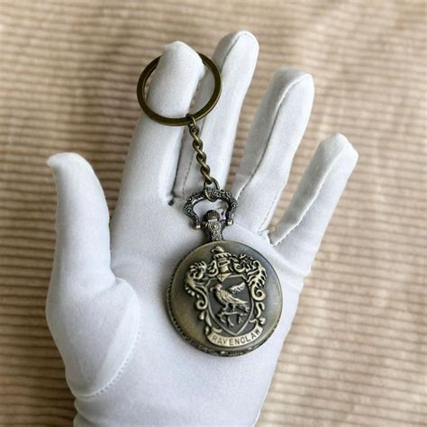 Vintage Pocket Watch Keychain | Retro Design | Quartz Movement | Gift ...