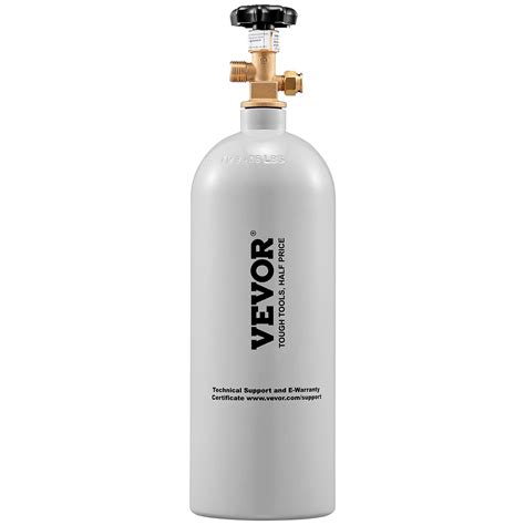 Buy VEVOR 5 Lbs CO2 Tank Aluminum Cylinder, CO2 Cylinder with Gray ...