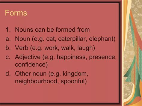 Nouns (forms and classification) | PPT