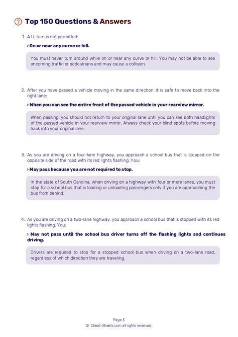 Image result for NC DMV Practice Test Printable