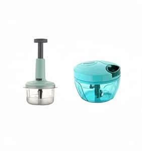 Royalcook Combo Chopper Set of 2: Push Chopper 650ml and Handy Chopper ...