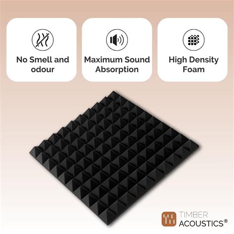Pyramid Acoustic Foam Sheet – Timber Acoustics