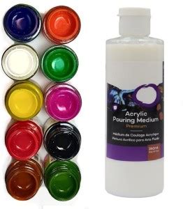 Definite Transparent Premium Acrylic Pouring Medium and Fevicryl ...
