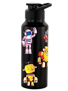 NIRLON Stainless Steel Single Walled Water Bottle 750ml Set of 1, Water ...