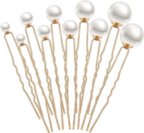 Amazon.com : Charonle 32 Pieces Wedding Pearl Hair Pins Bridal Pearl ...