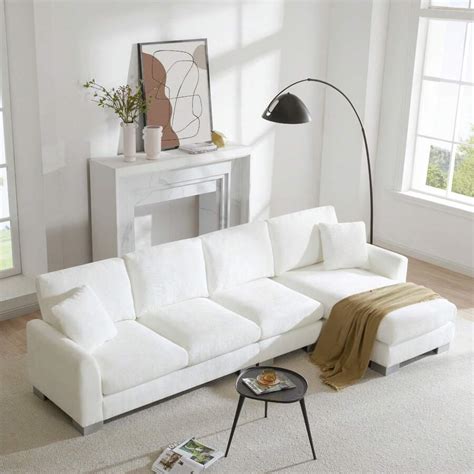 119" Modular Sectional Sofa, Oversized L Shaped Sofa Cloud Couch With ...