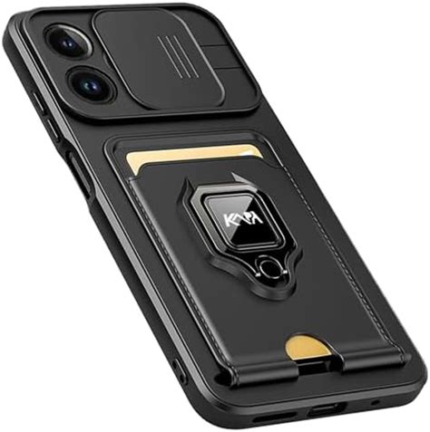 Kapa Bisen Back Cover for Apple iPhone 15 | Inbuilt Camera Slider Ring ...