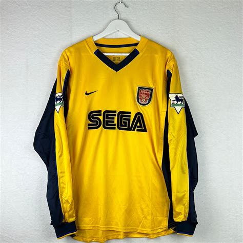 Arsenal 2000/2001 Player Issue Away Shirt - Adams 6 - Long Sleeve ...