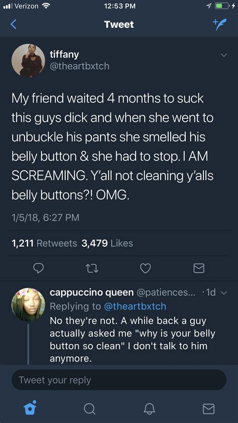 Reminder to clean belly button : r/BlackPeopleTwitter