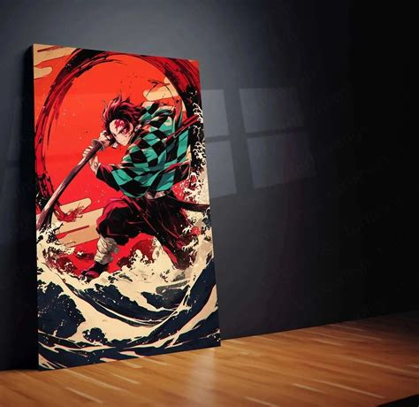 Tanjiro Kamado Metal Poster – Demon Slayer Wall Art for Anime Fans ...