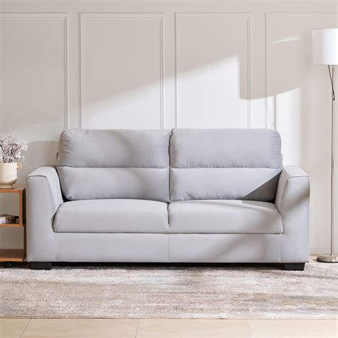 Buy Ellora Fabric 3-Seater Sofa - Grey from Home Centre at just INR 39998.0