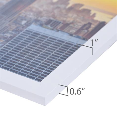 Frame Amo White 12x24 Picture or Poster Frame, 1 inch Wide Border ...