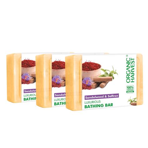 Buy Organic Harvest Luxurious Bathing Bar: Sandalwood & Saffron ...