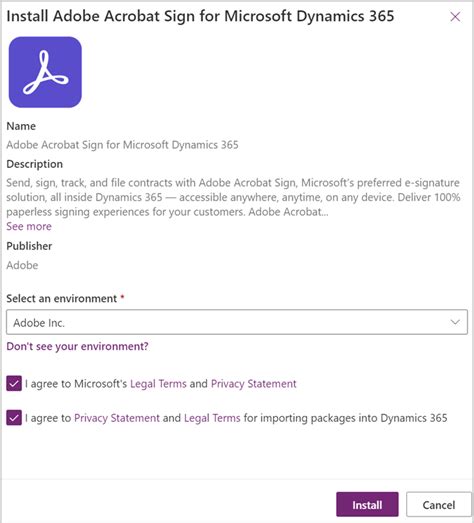 Adobe Sign for Microsoft Dynamics CRM Online Installation Guide