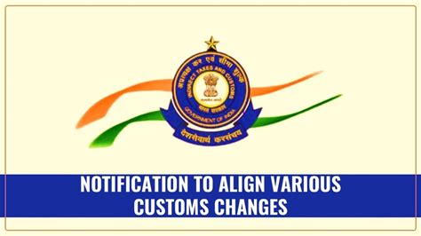 CBIC Notification to align various Customs Changes made in Budget 2024