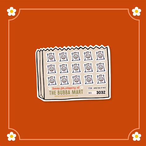 Large Bag of Rice – Bubba Bear Studios