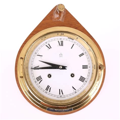 Images for 278768. SHIP CLOCK, Pilot Marins, brass, wooden board ...