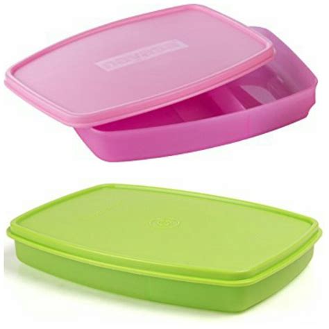 Buy Nayasa Superplast Witty Slim Plastic Lunch Box Set, 2-Pieces ...