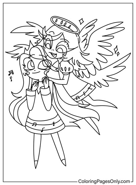 51 pagine da colorare dell'hotel Hazbin - ColoringPagesOnly.com