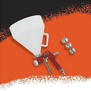 Air-ga Aluminium Texture Hopper Spray Paint Gun for Wall and Speaker DJ ...