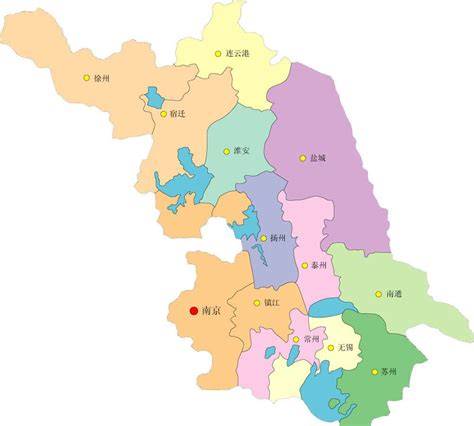 江苏省政区地图_江苏地图库