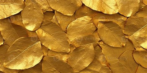 Gold leaves textured background. , 26198947 Stock Photo at Vecteezy