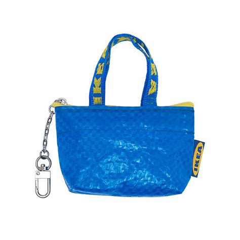New IKEA KNÖLIG Small Keychain Bag Coin Zipper Blue Frakta Mini Key ...