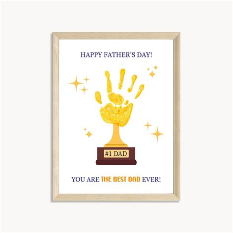 Happy father s day handprint art free printable – Artofit