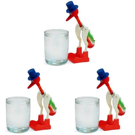 Powertrc Perpetual Motion Sippy Dripping Drinking Bird 3 Packs Original ...