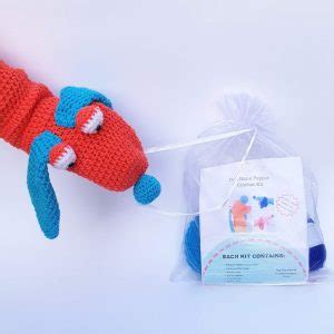 Crochet kits - make your own delightful amigurumi animal or hand puppet.