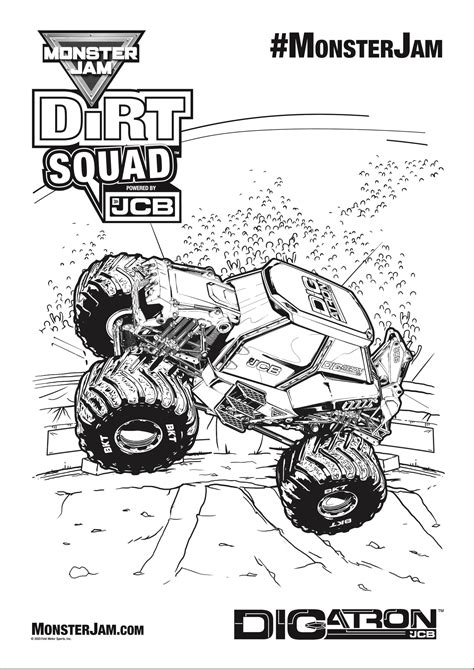 Monster Jam Truck Coloring Pages Printable [2025]