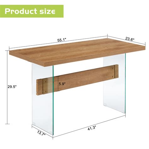 ivinta Modern White Dining Table, High Glossy Dining Room Table for 4 ...