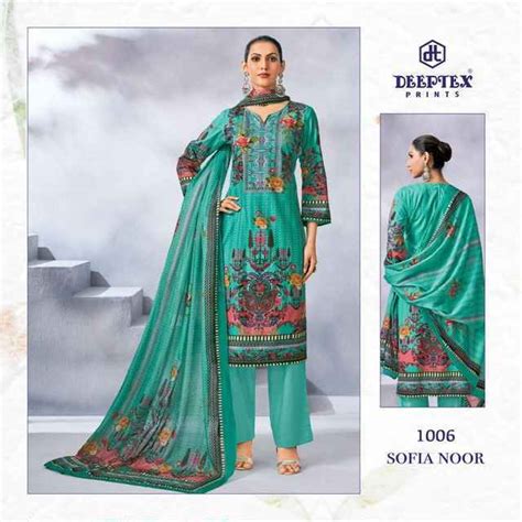 Deeptex Sofia Noor Cotton Dress Material 8 pcs Catalogue