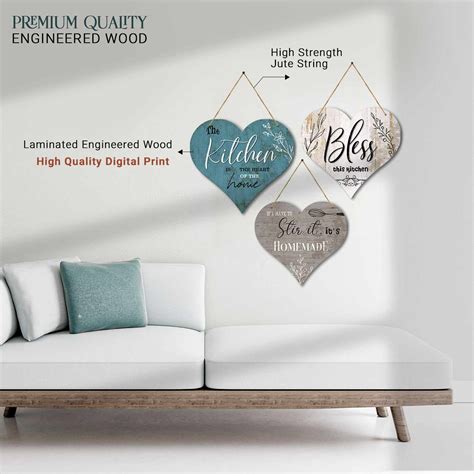 Kitchen Sign MDF Wood Wall Hanging for Kitchen and Restaurant Wall Dec ...