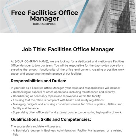 Office Manager Job Description Uae at Kaitlyn Maund blog