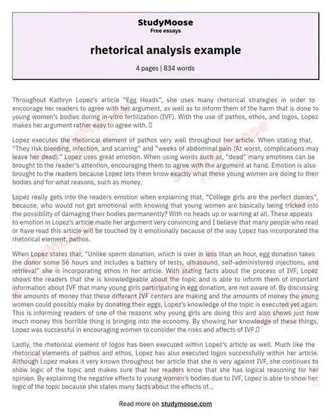 Rhetorical Analysis Example 的图像结果