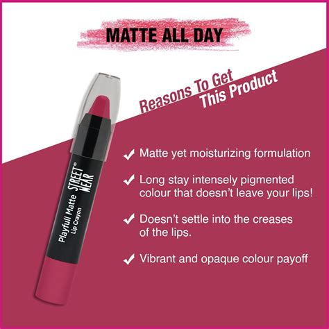 Lip Crayon Online - Non Drying Matte Crayon Lipstick – StreetWear Cosmetic