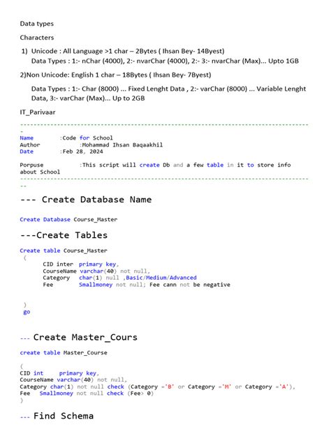 Image result for SQL Server Commands PDF