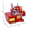 Guru Special Overlock Sewing Machine Model: 81-6, Color: Red, 3 Thread ...