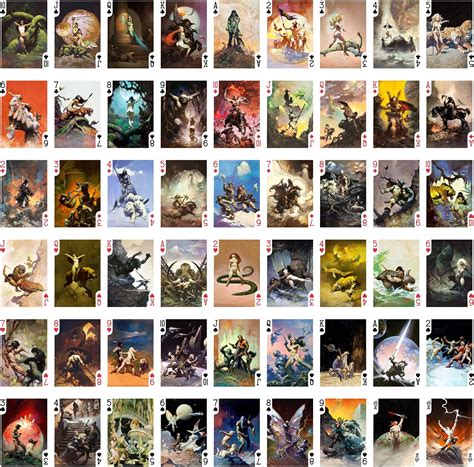 Buy SciFi FANSTASY Playing Cards (Poker Deck 54 Cards All Different ...