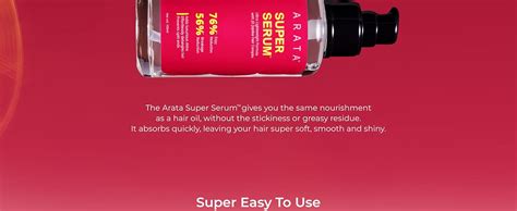 Buy Arata Super Serum™ For Dry & Frizzy Hair | 76% Frizz Reduction | 56 ...
