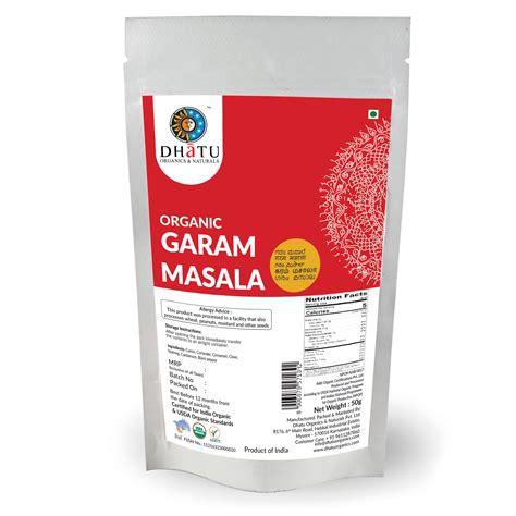 Organic Garam Masala Powder 50g – Dhatu Organics
