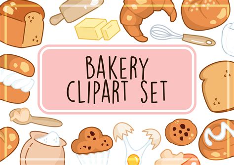 Bakery Food Digital Stickers Clipart - Etsy