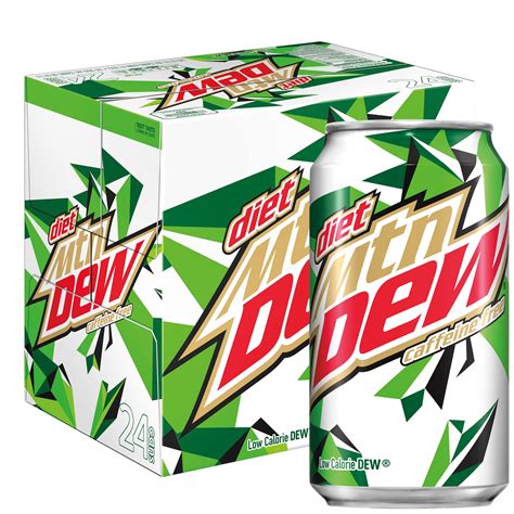 Mountain Dew Caffeine Free Diet Soda, 12 fl oz, 24-Cans – BrickSeek