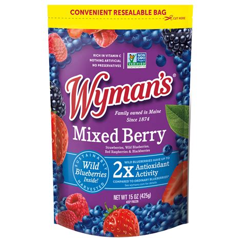 Wyman's Mixed Berries & Delicious Frozen Fruit – Shop Wyman's