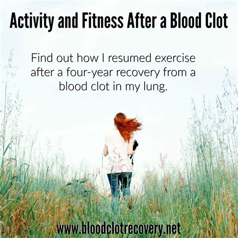 Activity and Fitness After a Blood Clot - Blood Clot Recovery Network