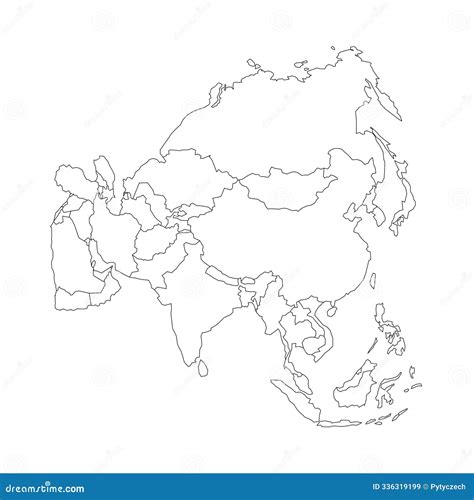Asia Map Outline 的图像结果