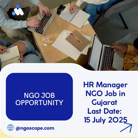 NGO Job Opportunity for HR Manager in Gujarat Last Date 15 July 2025 ...